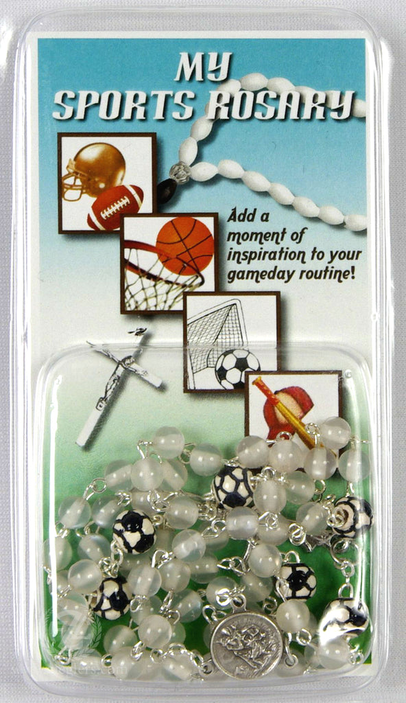 Soccer Rosary white