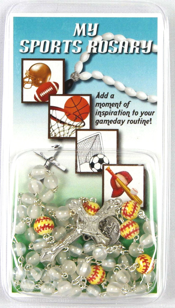 Softball Rosary white